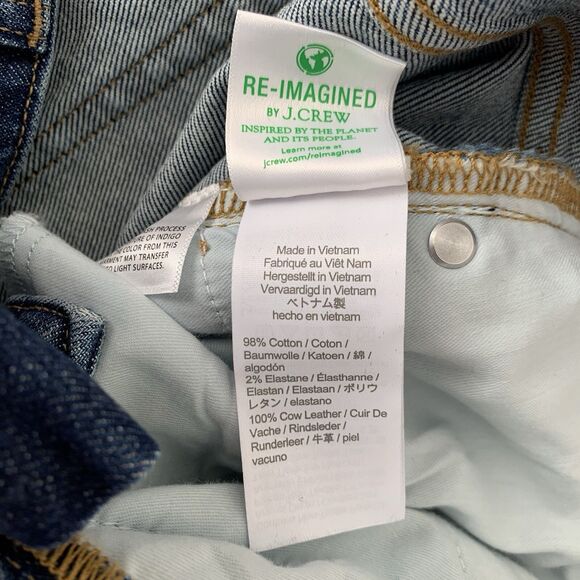 NWT J Crew Jeans Women 32 Tall Curvy Classic Straight Denim High Rise Preppy Mom - Picture 10 of 10